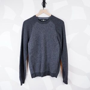 Glen Lyon Gray Cashmere Sweater | L